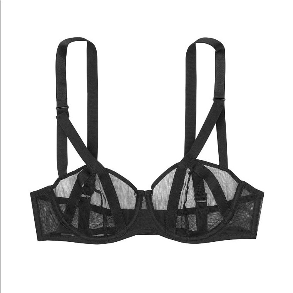 Victoria's Secret Black Mesh Bralette - Picture 5 of 5